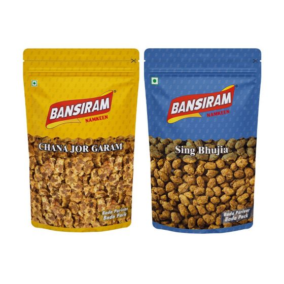 Bansiram CHANA JOR GARAM (375 g) AND SHING BHUJIA (375 g) 