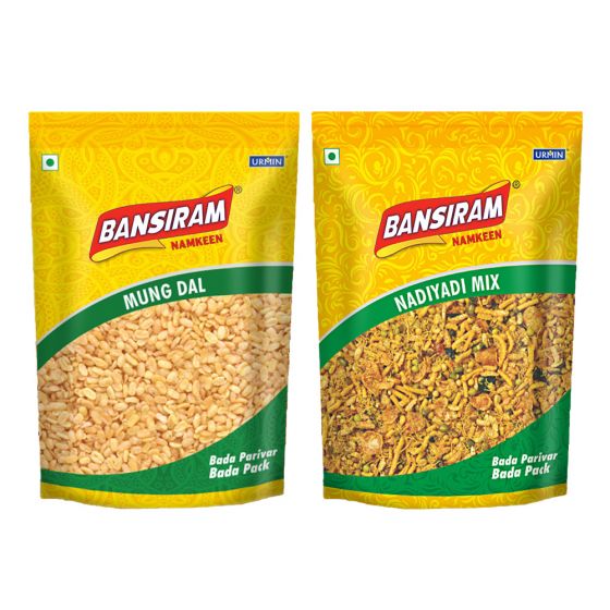 Bansiram MUNG DAL (350 g) AND NADIYADI MIX (400 g) 