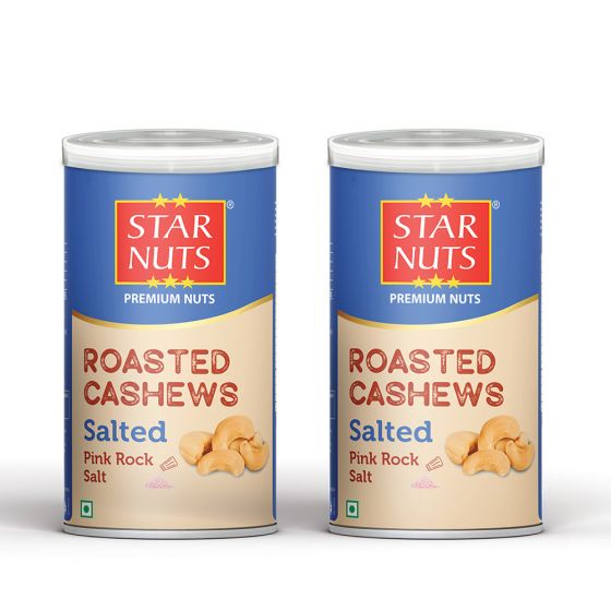 Starnuts ROASTED SALTED CASHEWS TIN PACK (2 x 100GM) Cashews  (2 x 100 g)