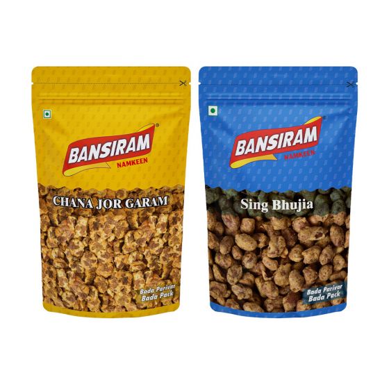 Bansiram CHANA JOR GARAM (375 g) AND SHING BHUJIA (375 g) 