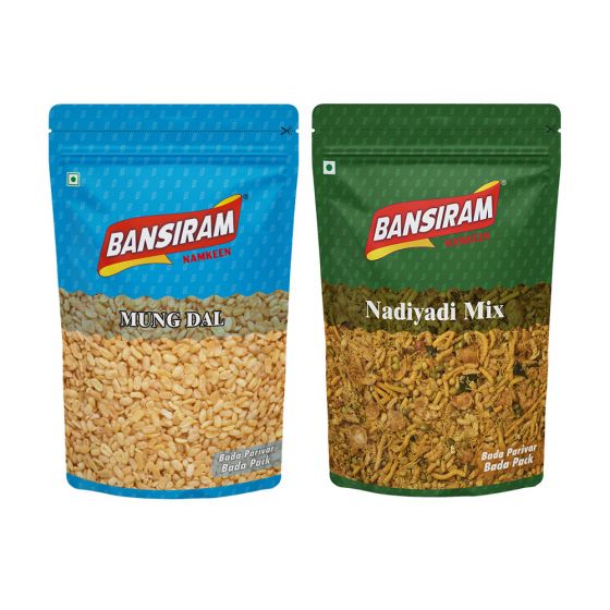 Bansiram MUNG DAL (350 g) AND NADIYADI MIX (400 g) 