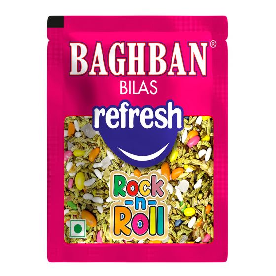 Baghban Bilas Refresh Rock N Roll - Mouth Freshener (60 Pouch Pack)