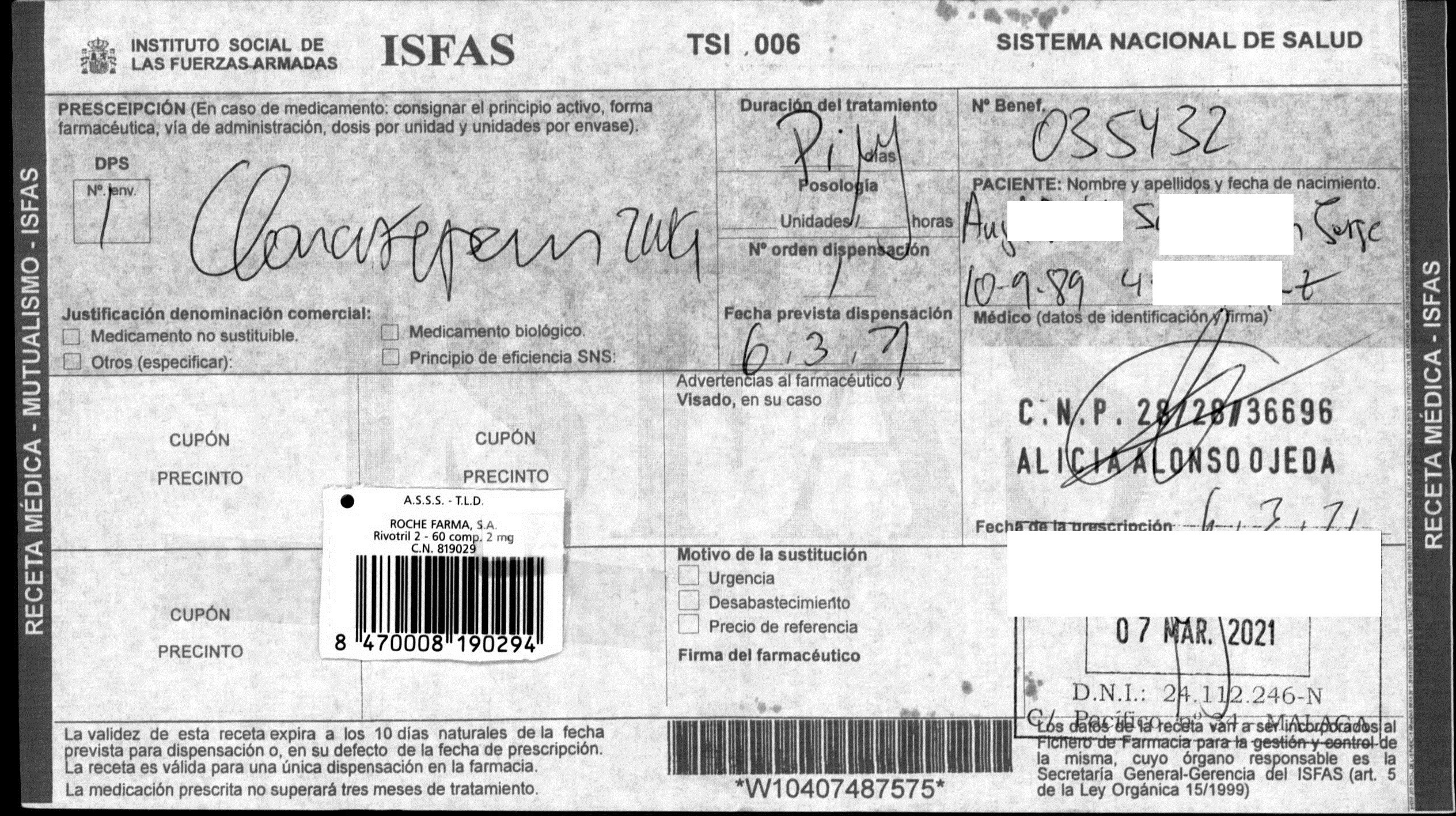 Rivotril Clonazepam Sin Receta